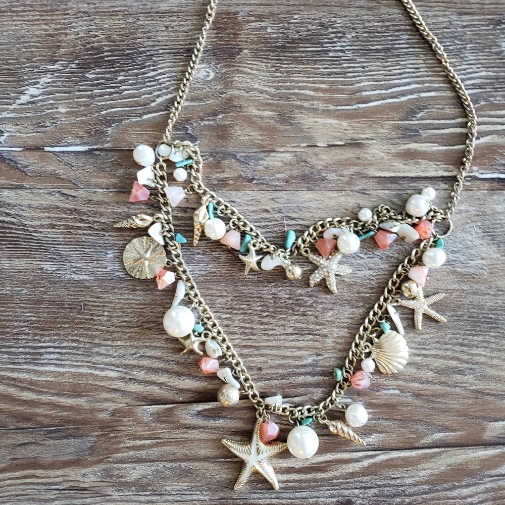 Seashell Starfish Ocean Necklace